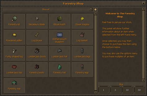 osrs clothes pouch|osrs forestry shop.